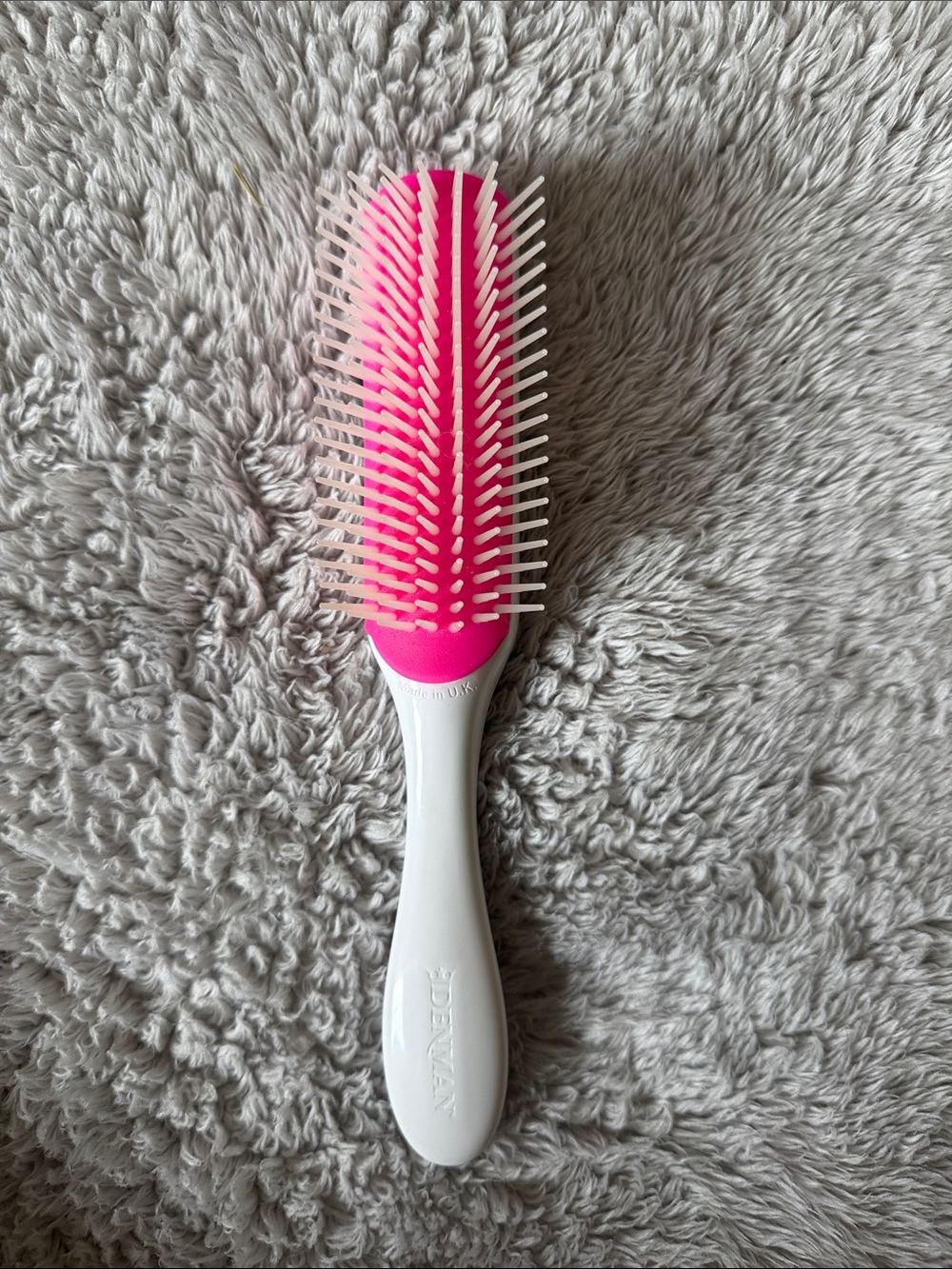 Pink & White harder Bristle Detangling Brush for Women